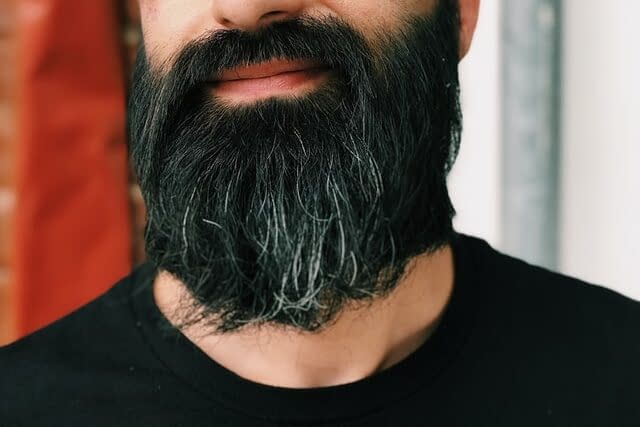 hair dye on beards