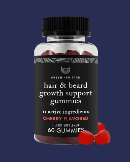 fresh heritage beard growth gummies