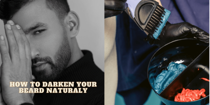 how to darken beard naturally