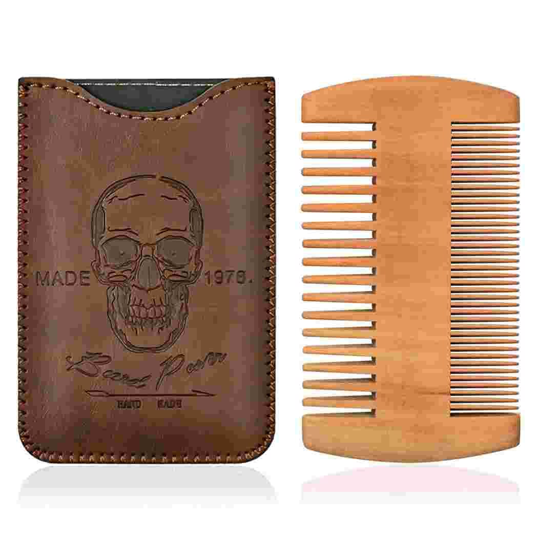 beard power wooden beard comb